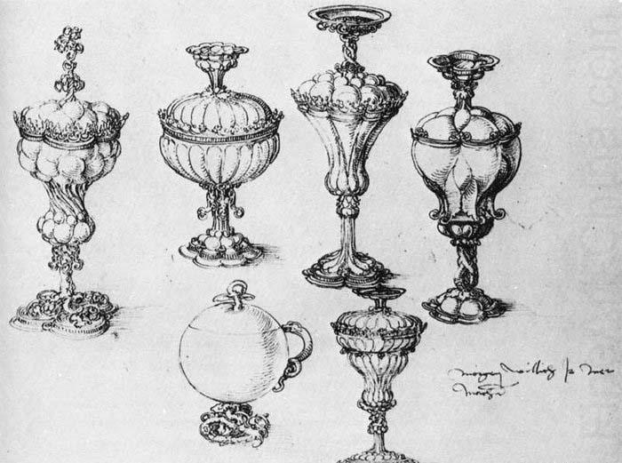 Albrecht Durer Six Goblets - Pen china oil painting image